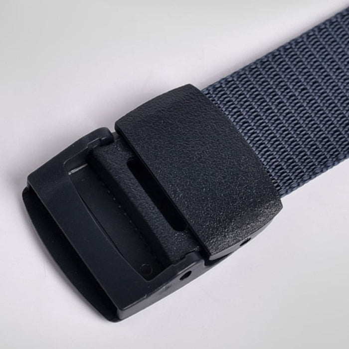 Men Non Metal Plastic Steel Buckle Belt Outdoor All Match