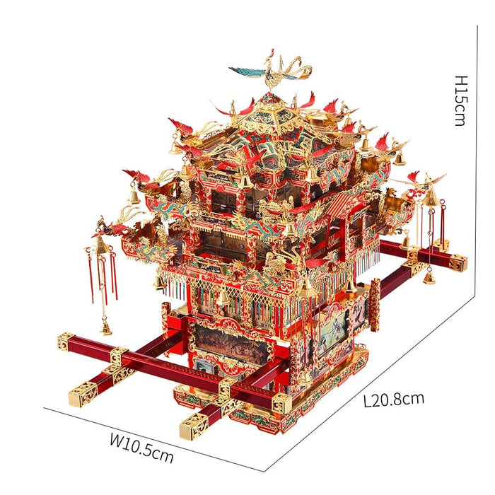 3d Metal Puzzle -bridal Sedan Chair Wedding Series Model