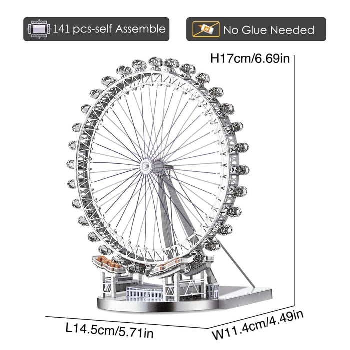 3d Metal Puzzle-home Decoration London Eye Diy Jigsaw Model