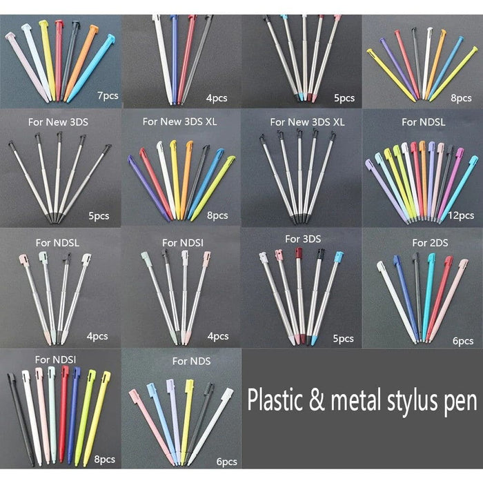 Metal Telescopic Plastic Touch Screen Stylus Pen For Ndsl