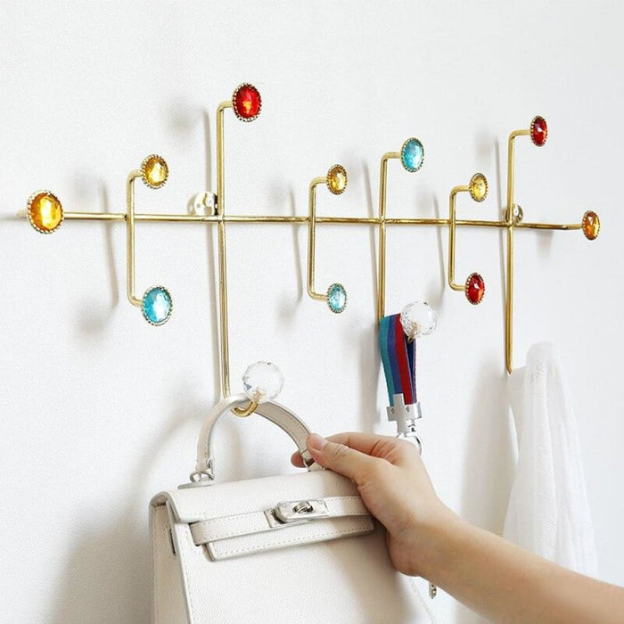 Metal Wall Hooks For Key Holder Coat Hat Bag Or Towel