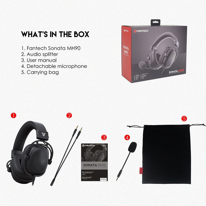 Mh90 3.5mm Wired Gaming Headset Surround Sound Hifi Multi