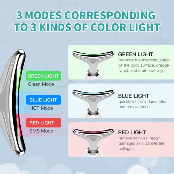 Ems Microcurrent Led Anti Wrinkles Tightening Skin Products