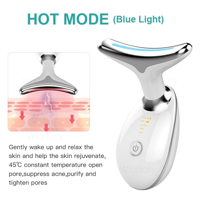 Ems Microcurrent Neck Facial Lifting Device Vibration Face