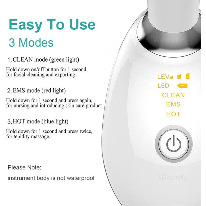 Ems Microcurrent Neck Facial Lifting Device Vibration Face