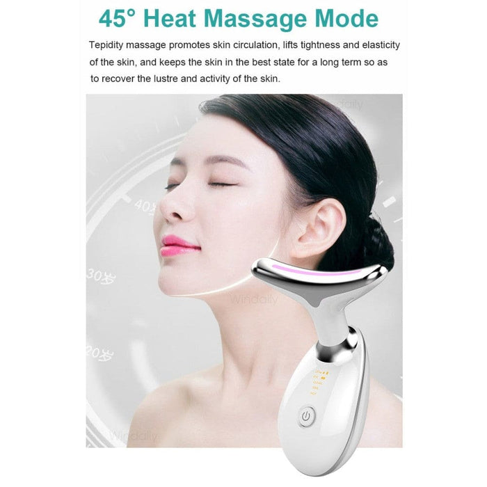 Ems Microcurrent Neck Facial Lifting Device Vibration Face