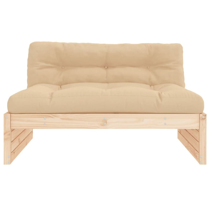 Middle Sofa 120x80 Cm Solid Wood Pine Nxpipn