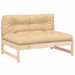 Middle Sofa 120x80 Cm Solid Wood Pine Nxpitb