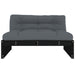 Middle Sofa Black 120x80 Cm Solid Wood Pine Nxpilx