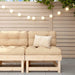 Middle Sofa With Cushions Solid Wood Pine Nxpaxk