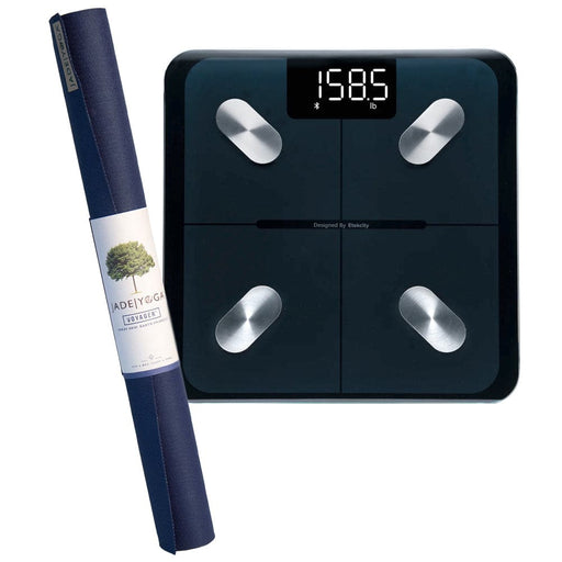 Midnight Yoga Mat And Body Fat Scale Bundle