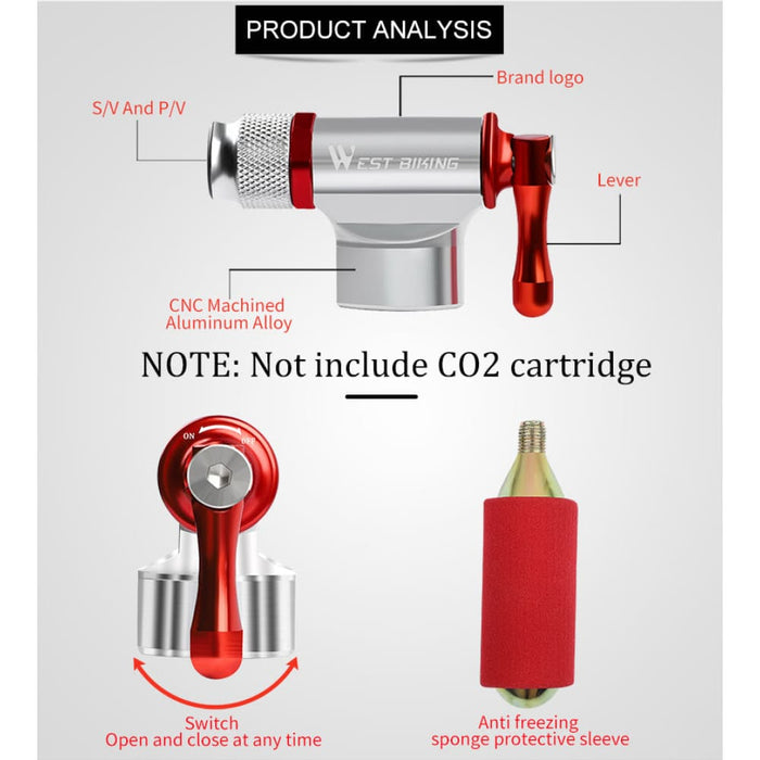 Mini Aluminum Bicycle Co2 Pump