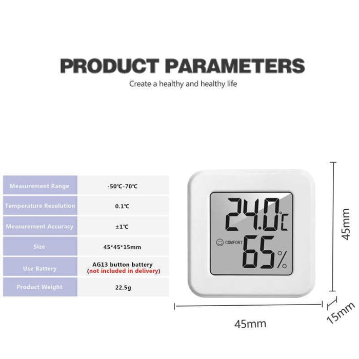 Mini Lcd Digital Thermometer Hygrometer Indoor Electronic