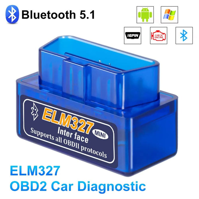 Mini Eml327 V2.1 Obd 2 Bluetooth Car Diagnostic Tool