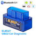 Mini Eml327 V2.1 Obd 2 Bluetooth Car Diagnostic Tool