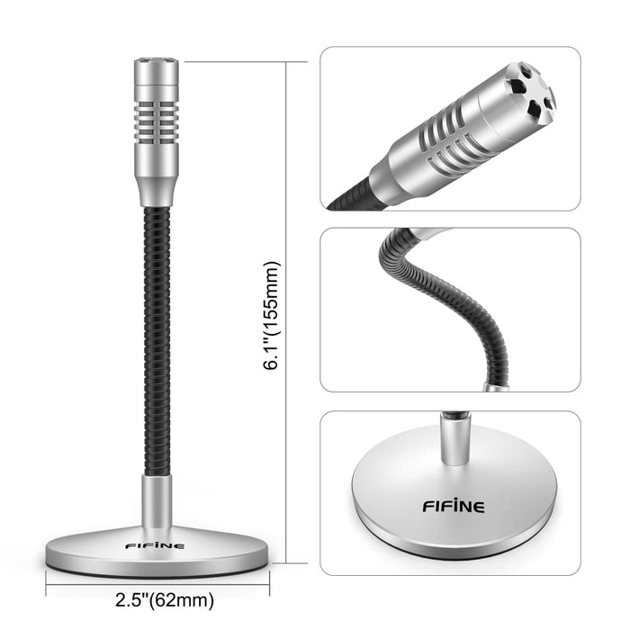 Mini Gooseneck Usb Microphone For Computer & Laptop