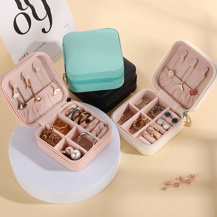 Mini Jewelry Storage Box Portable Home Travel Earrings