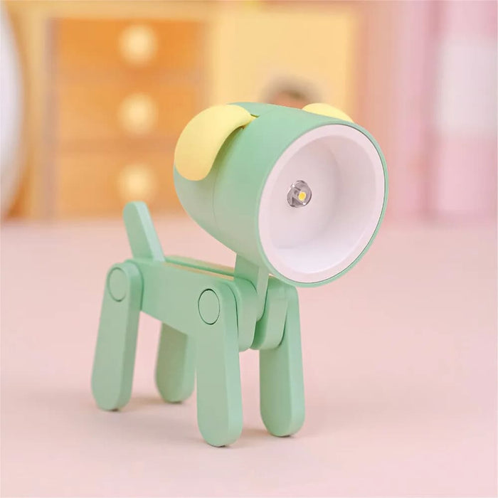 Mini Led Dog Night Light Cute Phone Holder Desk Lamp