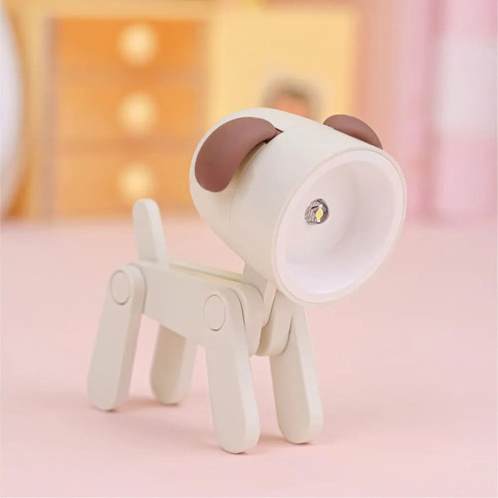 Mini Led Dog Night Light Cute Phone Holder Desk Lamp