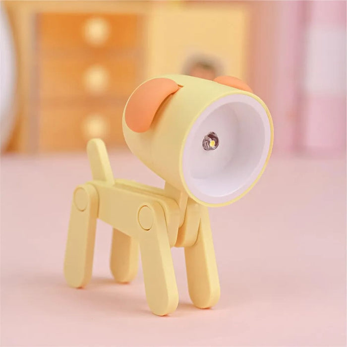 Mini Led Dog Night Light Cute Phone Holder Desk Lamp