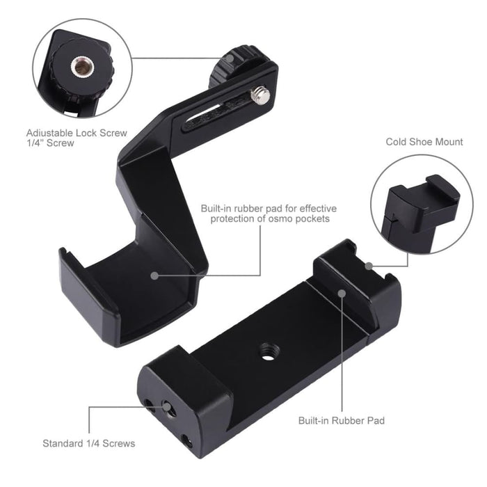 Mini Metal Desktop Tripod Mount Phone Clamp Expansion Fixed