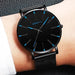 Minimalist Mens Fashion Ultra Thin Watches Simple Men