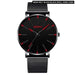 Minimalist Mens Fashion Ultra Thin Watches Simple Men