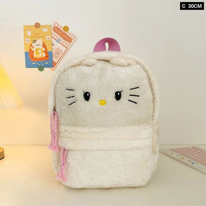 Miniso Plush Cartoon Backpack For Kids