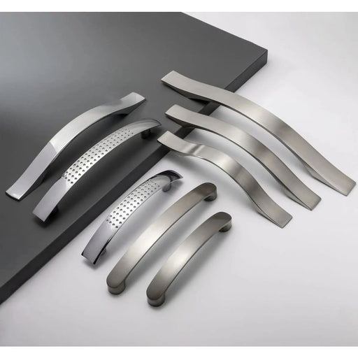 Modern Silver Cabinet Handles For Kitchen And Wardrobe