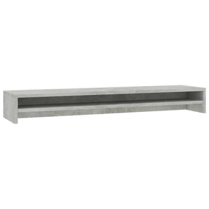 Monitor Stand Concrete Grey 100x24x13 Cm Chipboard Nbbtti