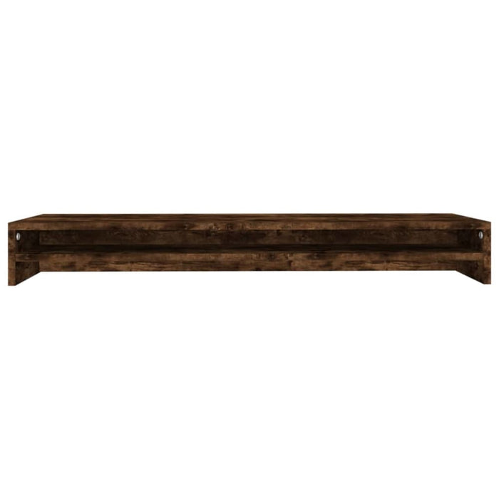 Monitor Stand Smoked Oak 100x24x13 Cm Engineered Wood Nopxko