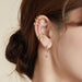 Mono-earring Gold Ear Cuff 925 Sterling Silver Colours