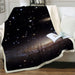 Moon Eclipse Changing Velvet Plush Throw Blanket Galaxy