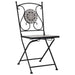 Mosaic Bistro Chairs 2 Pcs Grey Aliol