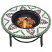 Mosaic Fire Pit Green Ceramic Alixx