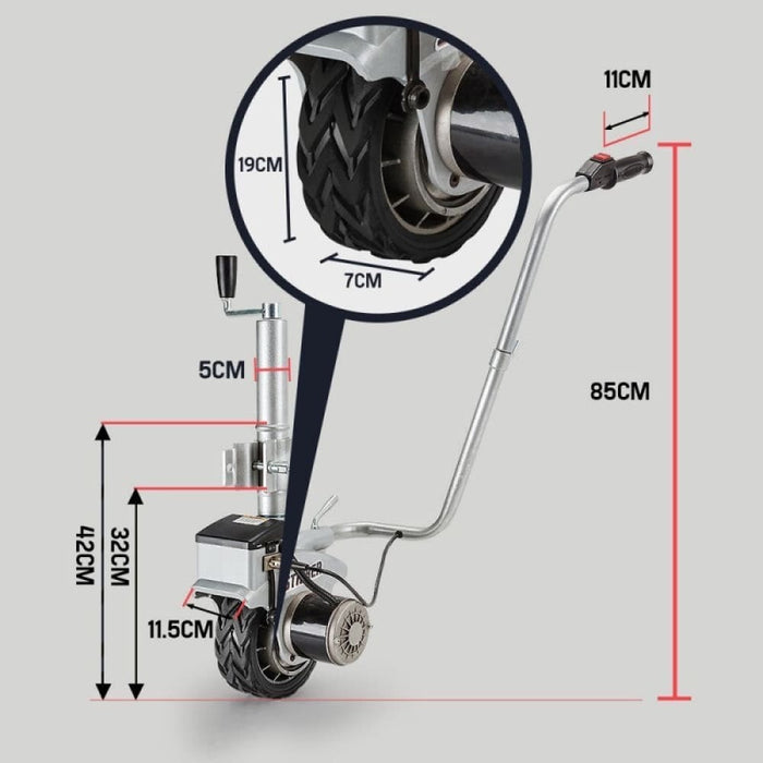 Motorised Jockey Wheel Electric Power Mover 12v 350w