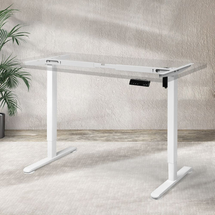 Motorised Standing Desk Frame Only Single Motor Height