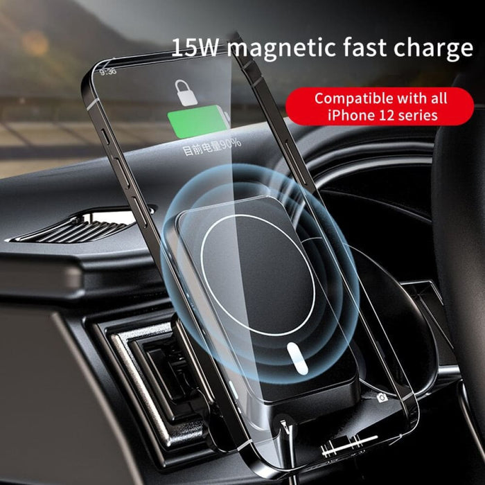 15w Car Mount Wireless Charger With Multi-angle Adjustment