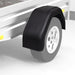 2x Mudguard For Trailer Wheels 200 x 680 Mm Xobxkp