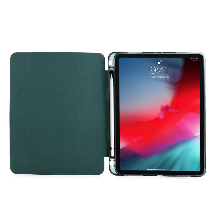 Multi Folding Tpu Leather Tablet Case With Holder And Pen