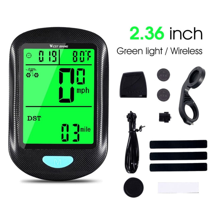 Multi-functional Wireless Bicycle Speedometer With Led