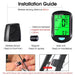 Multi-functional Wireless Bicycle Speedometer With Led