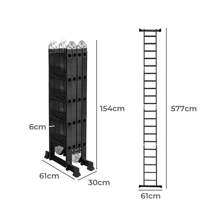 Multi Purpose Ladder Aluminium Folding Platform Extension