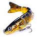 Multi Section Fish Minnow Bionic Sinking Lures 12.8cm 18g