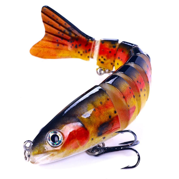 Multi Section Fish Minnow Bionic Sinking Lures 12.8cm 18g