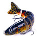 Multi Section Fish Minnow Bionic Sinking Lures 12.8cm 18g