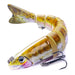 Multi Section Fish Minnow Bionic Sinking Lures 12.8cm 18g