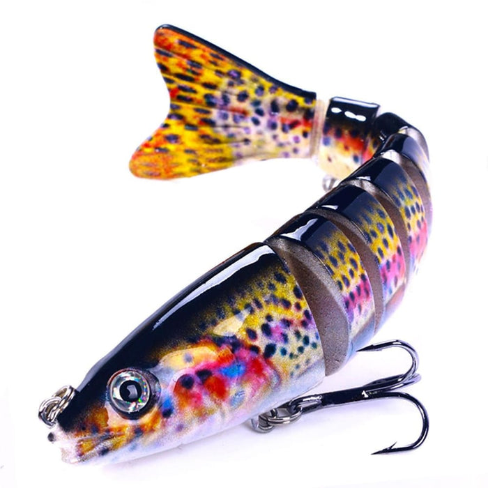 Multi Section Fish Minnow Bionic Sinking Lures 12.8cm 18g