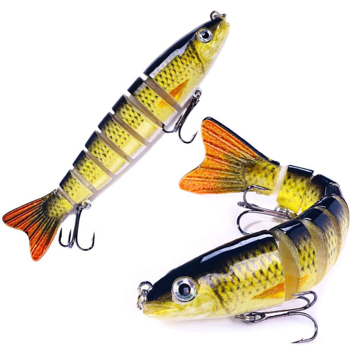 Multi Section Fish Minnow Bionic Sinking Lures 12.8cm 18g