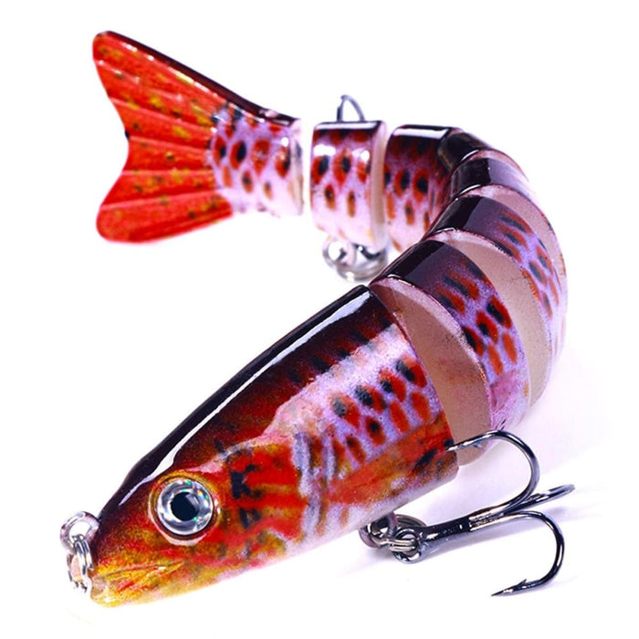 Multi Section Fish Minnow Bionic Sinking Lures 12.8cm 18g